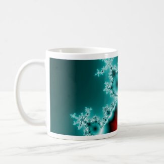Mandelbrot Red Blue Fractal mug