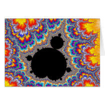Mandelbrot Set Fractal Greeting Card cards