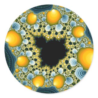Mandelbrot Tea - Fractal Sticker sticker