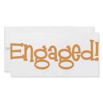 Mandi-Engaged-Orng photo cards by WeddingWorks Mandi-Engaged-Orng photo cards