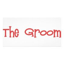 Mandi-Groom-Red Personalized Photo Card