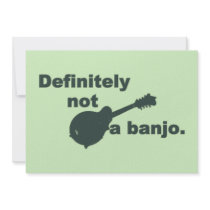 Mandolin -- Definitely Not A Banjo Invitations