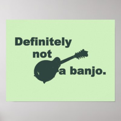 Mandolin -- Definitely Not A Banjo Print