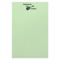 Mandolin -- Definitely Not A Banjo Custom Stationery