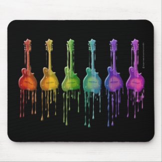 Mandolin F-style in Rainbow Colors Mouse Pad