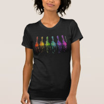 Mandolin F-style in Rainbow Colors t-shirts