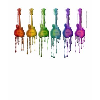 Mandolin F-style in Rainbow Colors shirt