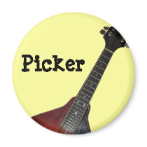 Mandolin Picker Fridge Magnet