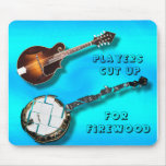 MANDOLIN -PLAYERS CUT UP-BANJOS -FOR FIREWOOD MOUSEPADS