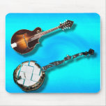 MANDOLIN -PLAYERS CUT UP-BANJOS-FOR FIREWOOD MOUSE PADS