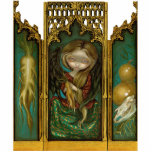 Mandragora gothic mandrake angel Triptych photo sculptures