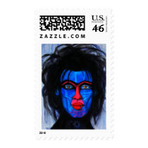 mandril man stamp