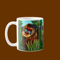 Mandrill in the Jungle by Henri Rousseau mugs