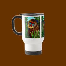Mandrill in the Jungle by Henri Rousseau mugs