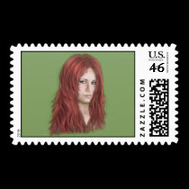 Mane Series - Red postage