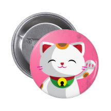 Maneki Neko Buttons
