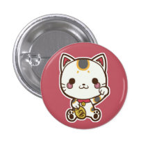 Maneki Neko (Lucky Cat) Button