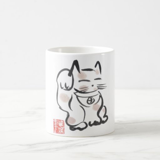 Maneki Neko Lucky Cat Mug