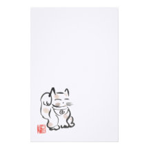 Maneki Neko Lucky Cat Stationery
