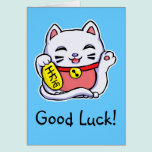 Maneki Neko Lucky cat template cards