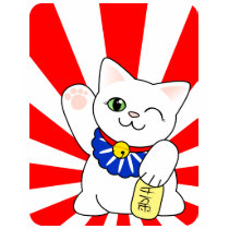 Maneki Neko Lucky Cat t-shirts
