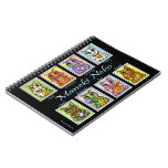 Maneki Neko Lucky Cats Fantasy Cat Art Notebook notebooks