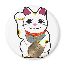 Maneki Neko magnets by bysandra Maneki Neko magnets