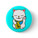 maneki neko pin buttons by thecuteinstitute maneki neko pin buttons