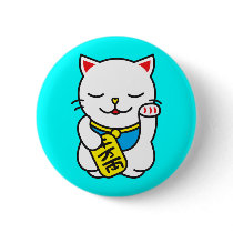 maneki neko pin buttons