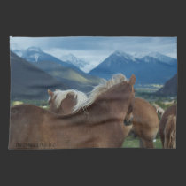 Manes & Mountains Kitchen Towel kitchen towels