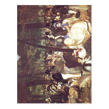 Manet, Edouard Musik im Tuileriengarten 1862 Techn Post Cards