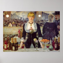 Manet Follie's Bergere Bartender Poster