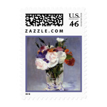 Manet Impressionism Floral Bouquet Postage