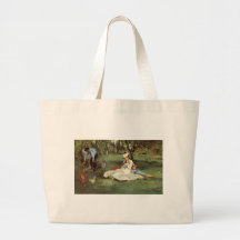 Manet Impressionist French family in garden Bags