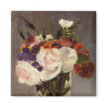 Manet's Flowers in a Crystal Vase - Magnet