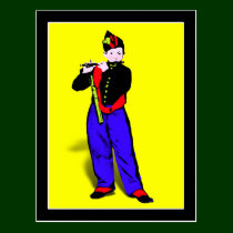 Manet's Little Flutist ala Warhol postcards