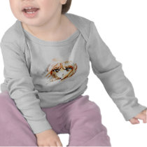 Manga Anime Girl sketch big eyes kawaii cute T-shirts