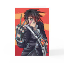 Manga Artist Greeting Card