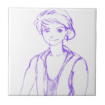 manga boy Japanese tiles