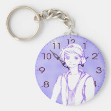 MANGA boy rose flower Keychains
