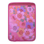 Manga de aire dulce de Macbook de la flor Funda Para Macbook Air