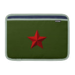 Manga de MacBook - estrella roja Funda MacBook