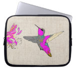Manga del ordenador portátil del colibrí funda computadora
