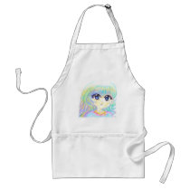 Manga Fairy Girl Anime Colorful Rainbow Magic Eyes Aprons