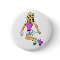 manga girl buttons by Chocolate_honeybee manga girl buttons
