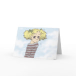 Manga girl Greeting Card