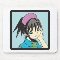 MANGA GIRL IN LOVE mousepads