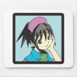 MANGA GIRL IN LOVE MOUSE MAT