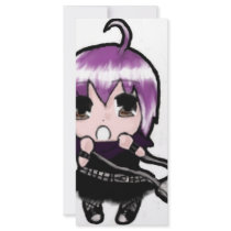 Manga Mizuki Pink Customized Rack Card