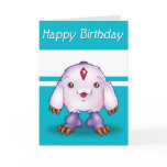 Manga Monster Happy Birthday Card